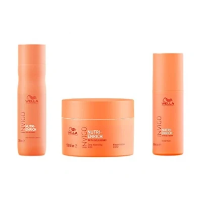 Abbildung von Wella INVIGO Nutri Enrich Deep Nourishing Shampoo 250ml, Mask 150ml and Wonder Balm