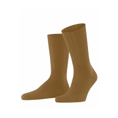 Abbildung von FALKE Herren Nelson M So Wolle einfarbig Socken, Gelb Old Brass 1220, 43 46