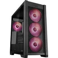 Abbildung von ASUS TUF Gaming GT302 ARGB Black Mid Tower ATX Gehäuse (4X 140 x 28 mm Lüfter, austauschbare Seitenteile, unterstützt Mainboards mit versteckten Anschlüssen, Mesh Frontpanel, schwarz)