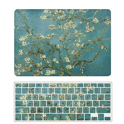 Abbildung von Hülle Kompatibel mit MacBook 12 Zoll 2017 2016 2015 Freisetzung A1534 Retina Display, Plastik Schützend Hartschale Snap Case &amp; Tastaturabdeckung für Zoll, Blume