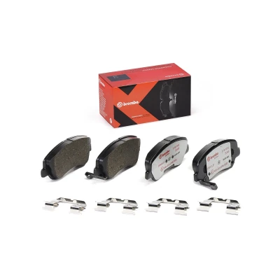 Abbildung von BREMBO P 18 025X Bremsbelagsatz mit akustischer Verschleißwarnung Zubehör KIA: Rio 3, 4 Schrägheck, III Kasten / Schrägheck