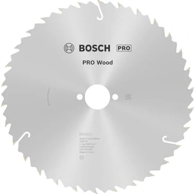 Abbildung von Bosch 1x PRO Wood Kreissägeblatt für Akku Handkreissägen (für Weichholz, Hartholz, Ø mm, Professional Zubehör Handkreissäge)