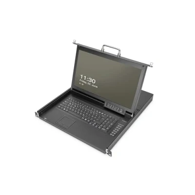 Abbildung von Assmann DIGITUS 17 HD LCD KVM Konsole, 8 Port VGA, DE Tastatur,