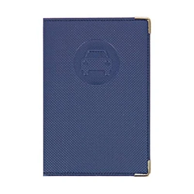 Abbildung von Colorpop 550041 Dokumentenhalter für Fahrzeug, Carbon Finish, Marineblau + transparente Schutzhülle Graukarte