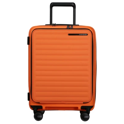 Abbildung von Samsonite Hartschalen Trolley &quot;RESTACKD 55 inkl. 2 Packtaschen&quot;, 4 Rollen, Handgepäckkoffer mit TSA Schloss Volumenerweiterung