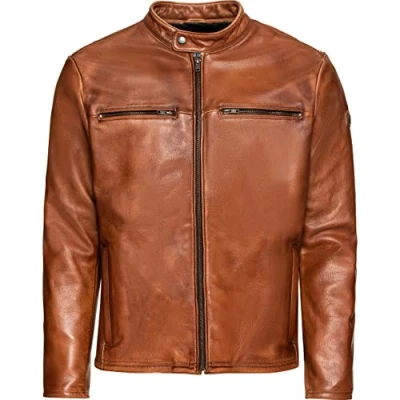 Abbildung von Spirit Motors Retro Style Lederjacke 5.0 braun M Herren