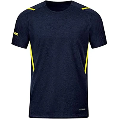 Abbildung von JAKO Kinder T Shirt Challenge, Marine Meliert/Neongelb, 164