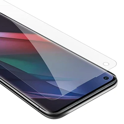 Abbildung von Cadorabo Panzer Schutz Glas für Oppo FIND X3 NEO Schutzfolie in Ultra Klar Hüllen freundlich Gehärtetes (Tempered) Dipslayschutz Folie 9H Härte Anti Kratzer
