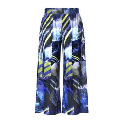 Abbildung von Ulla Popken Stroke Stoffhose, Damen, Größe: 54/56, Dark indigo