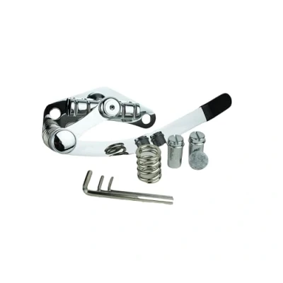 Abbildung von Guyker Tremolo Gitarrenbrücke Stop Bar, Tune O Matic Style Bridge Stopbar Saitenhalter Kompatibel mit LP SG E Gitarren Ersatzteil (TM85X, Chrom)