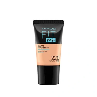 Abbildung von Maybelline Fit Me Matte + Poreless Foundation 220 Natural Beige 18 ml