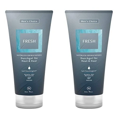 Abbildung von 2er Pack Dresdner Essenz Duschgel &amp; Shampoo Men&#039;s Choice Fresh 2 x 200 ml Duschbad vegan
