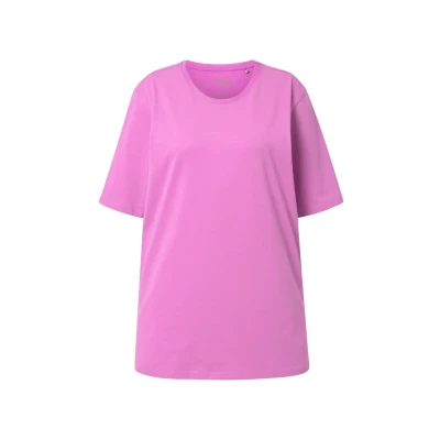 Abbildung von Ulla Popken PLUS SIZE Short Sleeve TEE Tshirt basic, Damen, Größe: 58/60, Cool pink