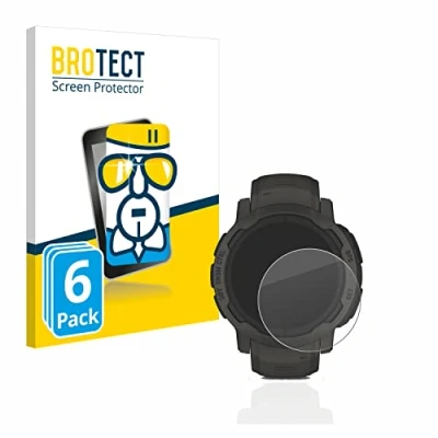 Abbildung von BROTECT Schutzglas für Garmin Instinct 2 Solar (6 Stück) Schutzfolie Panzer Folie Glas [Extrem Kratzfest 9H, Anti Fingerprint, Ultra Transparent]
