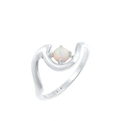 Abbildung von Elli WAVE Ring silvercoloured, Damen, Größe: 52, Silver coloured