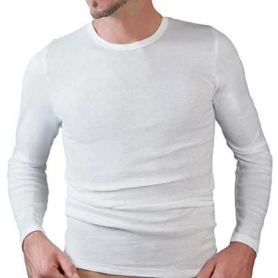Abbildung von HERMKO Unterziehshirt 3640 Herren langarm Unterhemd aus 100% Bio Baumwolle, longsleeve Shirt