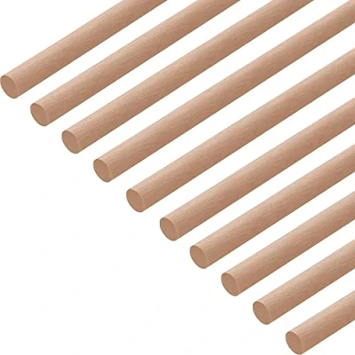 Abbildung von Gedotec Buchen Rundstab glatt Rundhölzer Bastelstäbe 14 x 1000 mm 10 Stück Holzstäbe aus Buchenholz zum Basteln Massiv Holz rund für Holzbau Stöcke Holzstäbchen