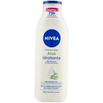 Abbildung von NIVEA feuchtigkeitsspendende Aloe Körpercreme 250 ml, 72h Feuchtigkeitscreme angereichert mit reiner Hyaluronsäure, Vera und intensiv pflegendem Serum, für