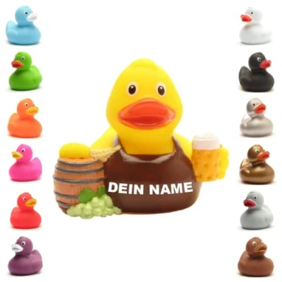 Abbildung von Badeente personalisierbar (Bierbrauer Ente)