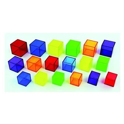 Abbildung von TickiT 73089 Translucent Cube Set, 54 Pieces,