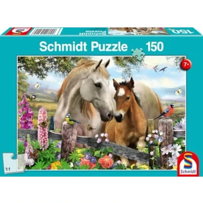 Abbildung von Schmidt Spiele Puzzle Stute und Fohlen. Kinderpuzzle 150 Teile, Puzzleteile