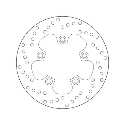 Abbildung von BREMBO Bremsscheibe Fixed , Serie Oro hinten 220mm 5mm 5 gelocht 68B40744 Bremsscheiben, Scheibenbremsen