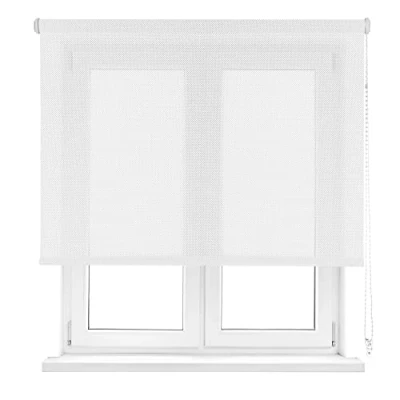 Abbildung von VIEWTEX Seitenzugrollo Screen 5% Öffnungsgrad Weiss 180 x 190 cm 5 Jahre Garantie