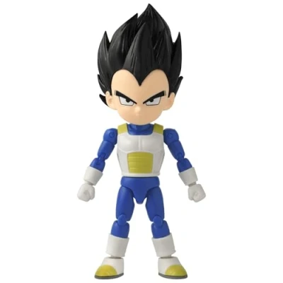 Abbildung von BANDAI Dragon Ball Daima Kid Vegeta Figur Star 17 cm mit Zubehör Offizielle Lizenz Bewegliche Mini Spielzeug ab 4 Jahren 40736