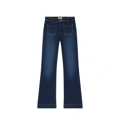 Abbildung von Wrangler Flare Flared Jeans, Damen, Größe: 28x34, Dark wash