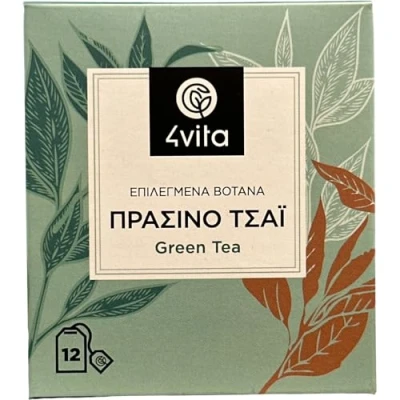 Abbildung von Grüner Tee 4vita (Box / 12 Teebeutel á 1,5 g)