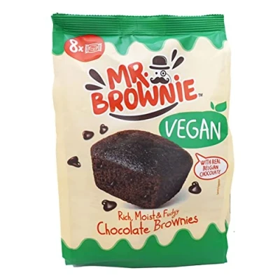 Abbildung von Mr. Brownie Vegan Chocolate Brownies Schokoladen Mit Belgischer Schokolade 200g