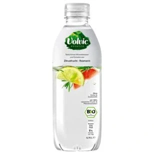 Abbildung von Volvic Essence BIO Zitrusfrucht Rosmarin aromatisiertes Wasser, 12er Pack (12 x 0.75 l) EINWEG
