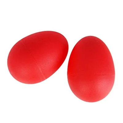 Abbildung von A Star 2 Stück/Paar Kunststoff Eierstreuer Rot Rhythm Egg Maracas
