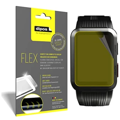 Abbildung von dipos I 3X Schutzfolie 100% kompatibel mit Huawei Watch D Folie 3D Full Cover Displayschutzfolie