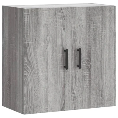 Abbildung von vidaXL Wandschrank, Hängeschrank mit viel Stauraum, Wandmontage Badschrank Medizinschrank, Aufbewahrungsschrank für Wohnzimmer, Grau Sonoma Holzwerkstoff