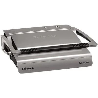 Abbildung von Fellowes 5622001 Profi Büro Galaxy 500 Plastikbindegerät platin/schwarz, grau, Stanzleistung 25 Blatt