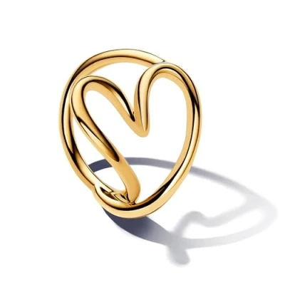 Abbildung von Pandora Heart Ring, Damen, Größe: 52, Gold plated