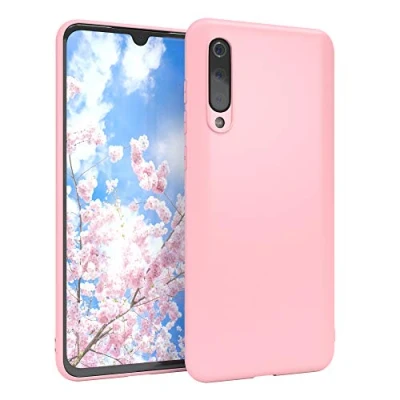 Abbildung von EAZY CASE Handyhülle Silikon mit Kameraschutz kompatibel Xiaomi Mi 9 in Rosa, Ultra dünn, Slimcover, Silikonhülle, Hülle, Softcase, Backcover