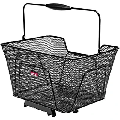 Abbildung von Unix Unisex Erwachsene Reano Topklip Fahrradkorb, schwarz, 41x30x21cm
