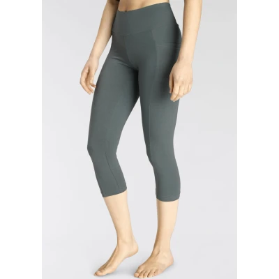 Abbildung von Vivance Capri Leggings Hosen, Damen, Größe: 36/38, Grün