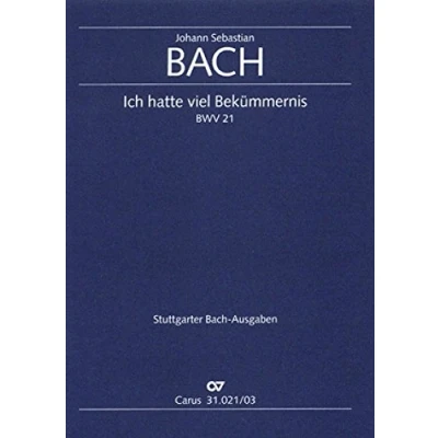 Abbildung von Ich hatte viel Bekümmernis (Klavierauszug): Kantate zum 3. Sonntag nach Trinitatis und für alle Zeit BWV 21, 1713