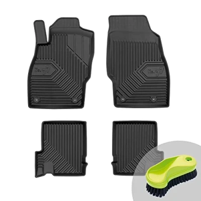 Abbildung von FROGUM No.77 Gummimatten Ganzjahresset von Auto Fußmatten Autofussmatten für Opel Adam 2012 2019 Langlebiges TPE Material
