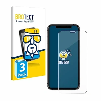 Abbildung von BROTECT (3 Stück Panzer Schutz Glas für Apple iPhone Xs / 11 Pro 9H Echtglas, Displayschutz
