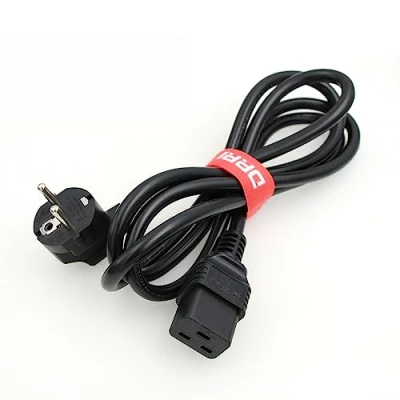 Abbildung von DRRI Europa Schuko Stecker CEE 7 16A 250V auf IEC 60320 C19 Netzkabel für Server PDU PC Computer Monitore