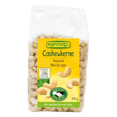 Abbildung von Rapunzel Cashewkerne ganz HIH, 1er Pack (1 x 500 g) Bio