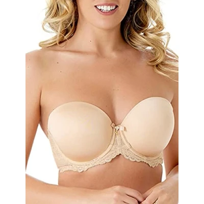 Abbildung von Gossard Damen Superboost Trägerloser Spitze BH, beige, 80G