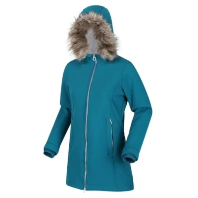 Abbildung von Regatta Sunaree pelzfreie Softshell Jacke für Damen, Gulfstream