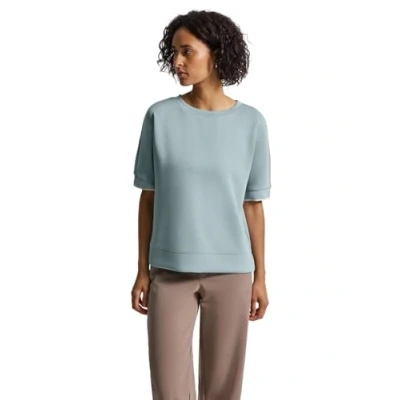 Abbildung von Street One SILK LOOK Tshirt basic, Damen, Größe: 42, Blau
