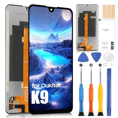 Abbildung von ARSSLY LCD Display für Oukitel K9, K9 Touchscreen Digitazer Full Assembly Ersatz Bildschirm mit Reparatur Set (Schwarz)