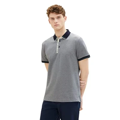 Abbildung von TOM Tailor 2PACK Poloshirt, Herren, Größe: XL, Navy vintage beige twotone